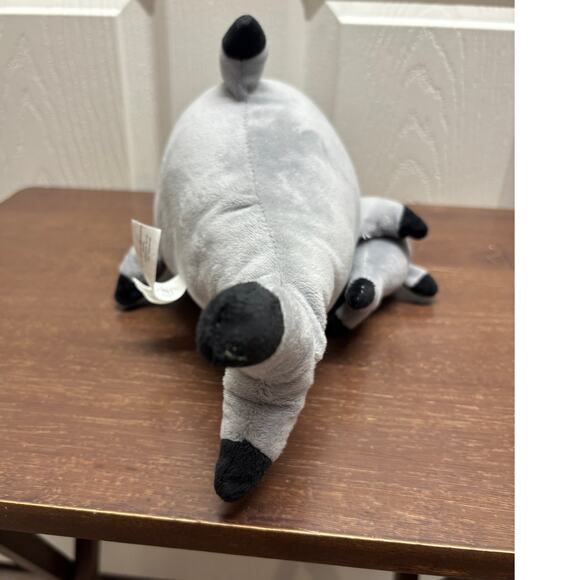 Petting Zoo Gray Shark w/ Baby Shark Stuffed Animal Plush Approximately 15" - Picture 3 of 8